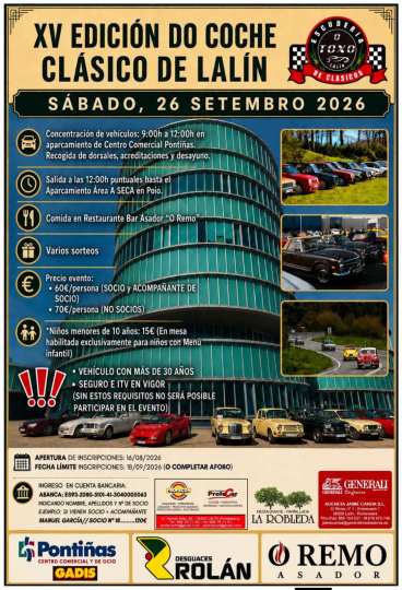 XV EDICIÓN DO COCHE CLÁSICO DE LALÍN