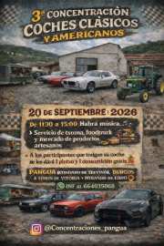 3 Concentración de Coches Clásicos, deportivos y Americanos en Pangua