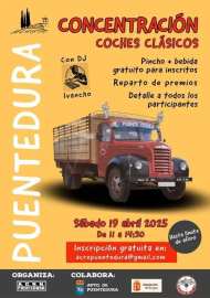 Quedada coches y motos clásicos en Puentedura, Burgos.