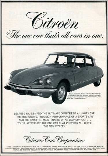 El Citroen Ds conocido como el Gran Tiburon de las carreteras.